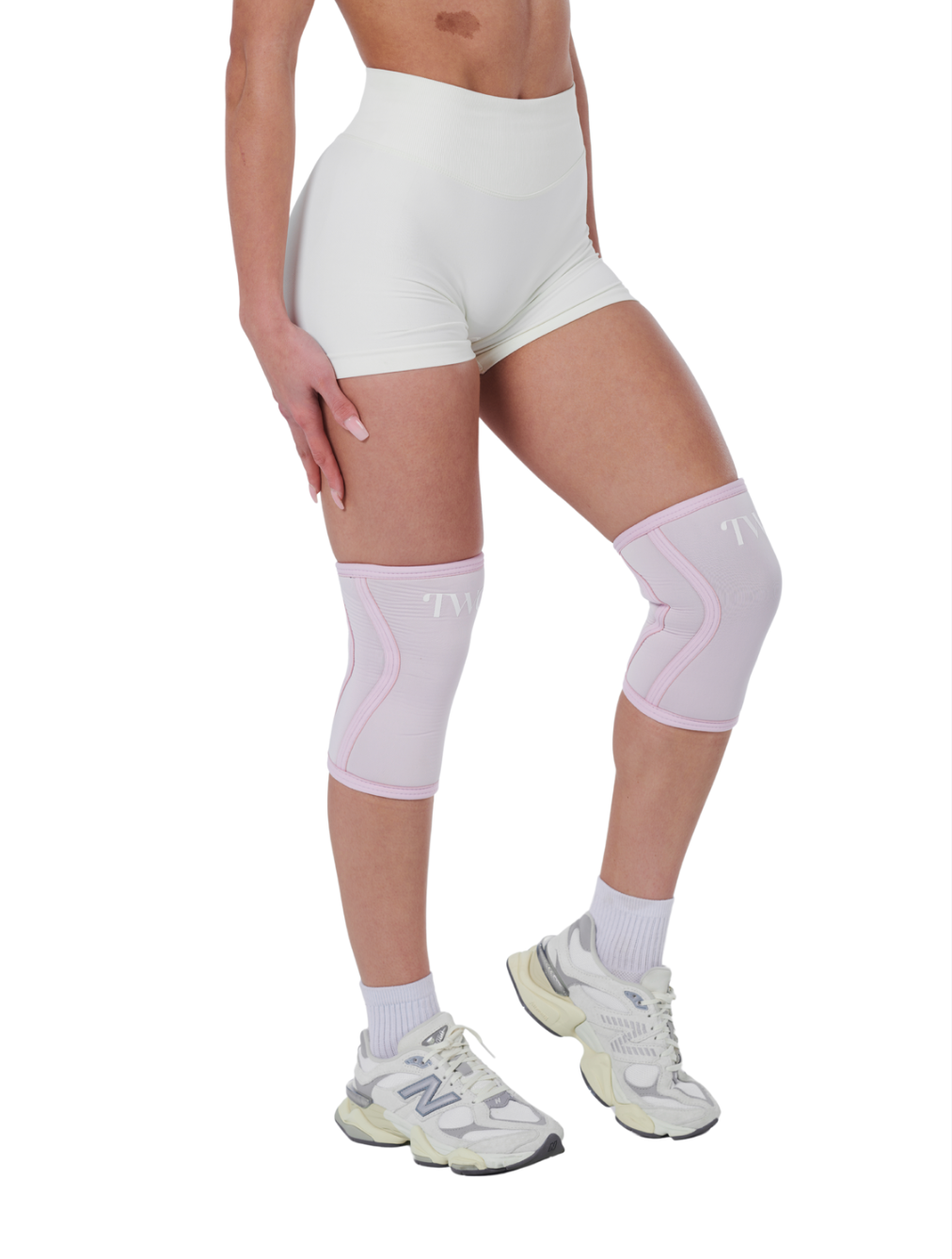 KNEE SLEEVE- BABY PINK - SLIGHTLY FLAWED