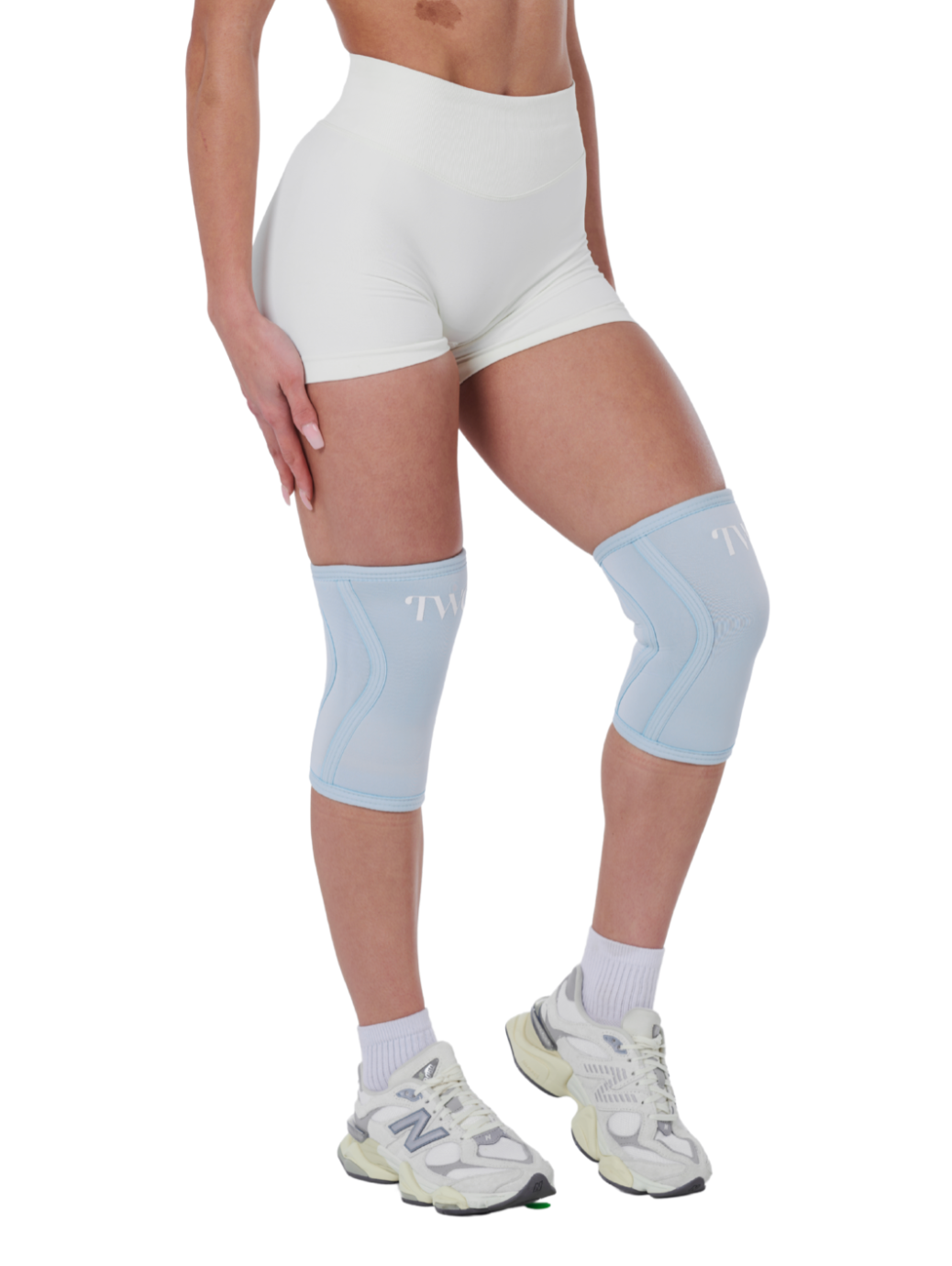 KNEE SLEEVE- BABY BLUE - SLIGHTLY FLAWED