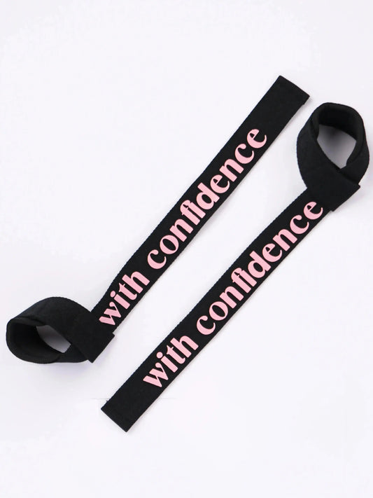 WITH CONFIDENCE LIFTING STRAPS- BABY PINKs