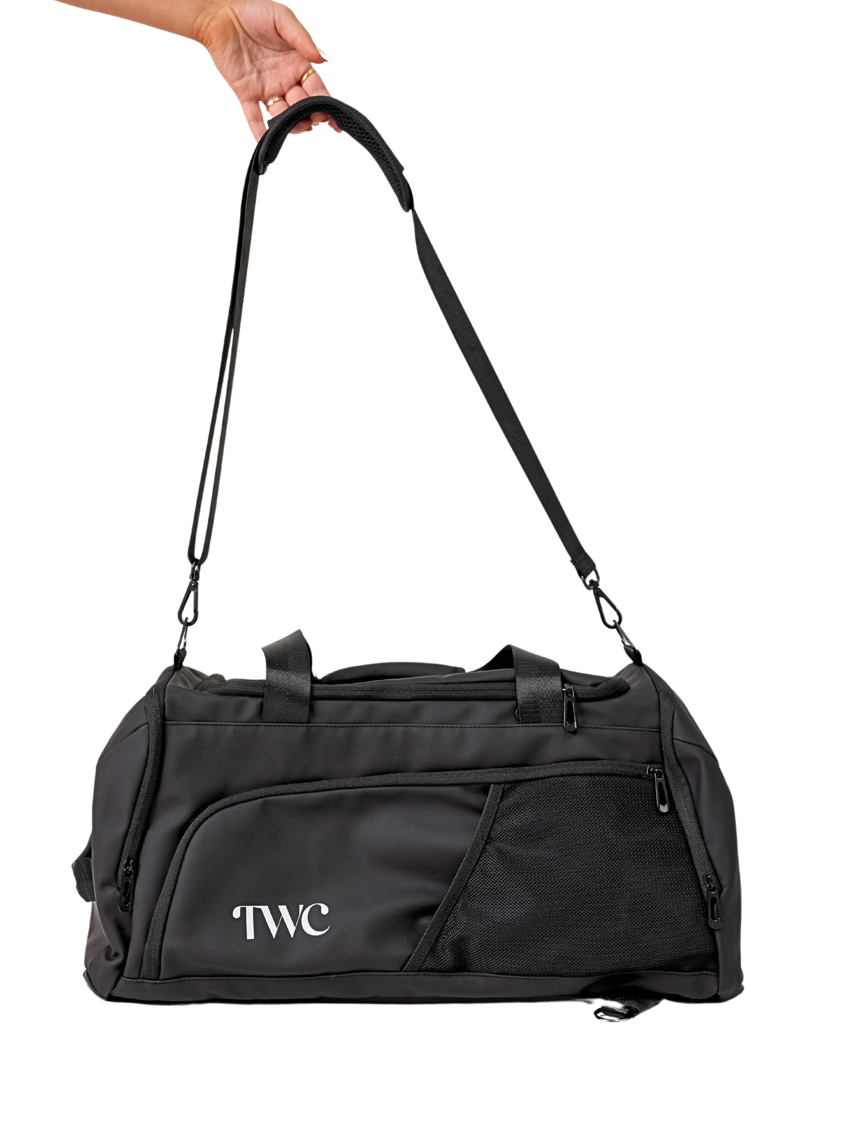REGULAR 2-IN-1 DUFFLE BACKPACK BAG- BLACK