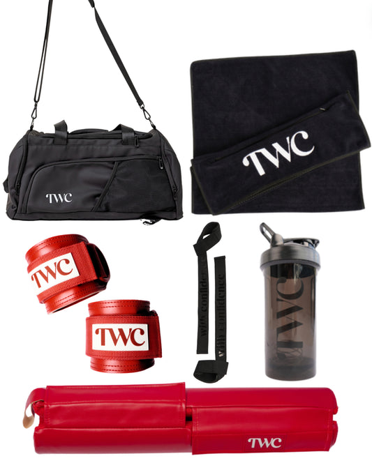 MEDIUM BUNDLE + BAG- CHERRY RED