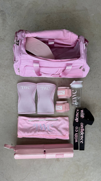 2-IN-1 DUFFLE BACKPACK- BABY PINK