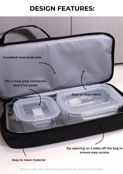 MEAL PREP TOTE BAG - BLACK