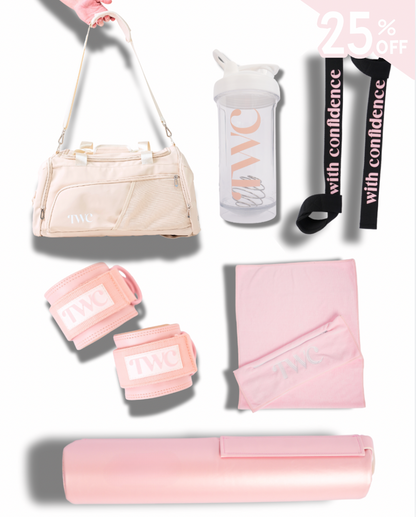 MEDIUM BUNDLE + BAG - BABY PINK