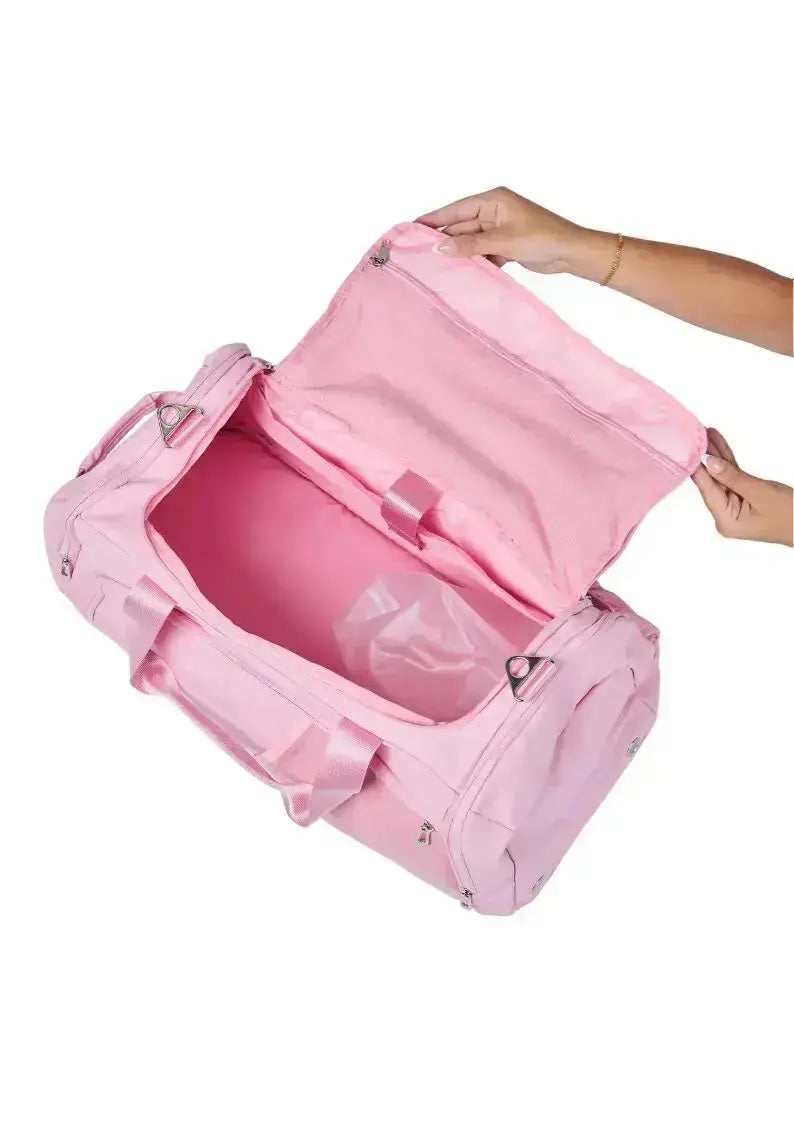 2-IN-1 DUFFLE BACKPACK- BABY PINK