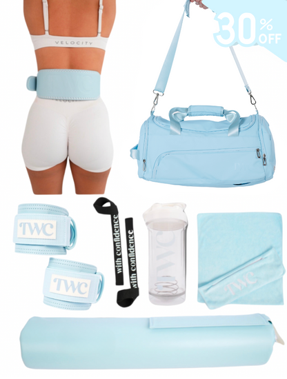 FULL ACCESSORIES BUNDLE + BAG- BABY BLUE