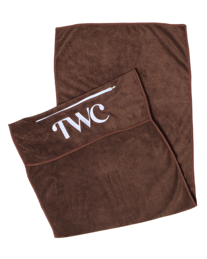 HOODED GYM TOWEL- CHOCOLATE