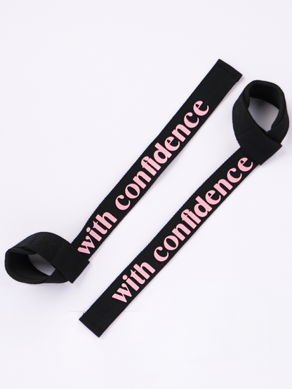 WITH CONFIDENCE LIFTING STRAPS- BABY PINK