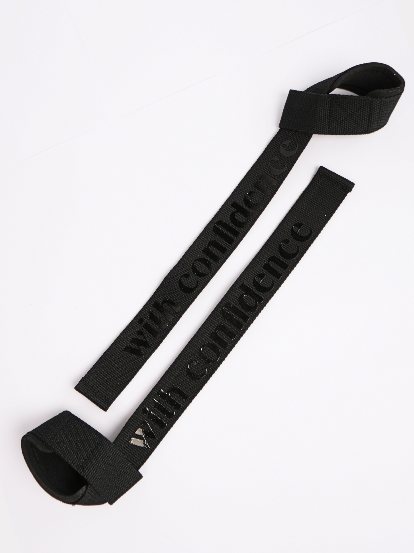 WITH CONFIDENCE LIFTING STRAPS- BLACK