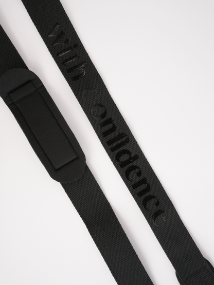 WITH CONFIDENCE LIFTING STRAPS- BLACK