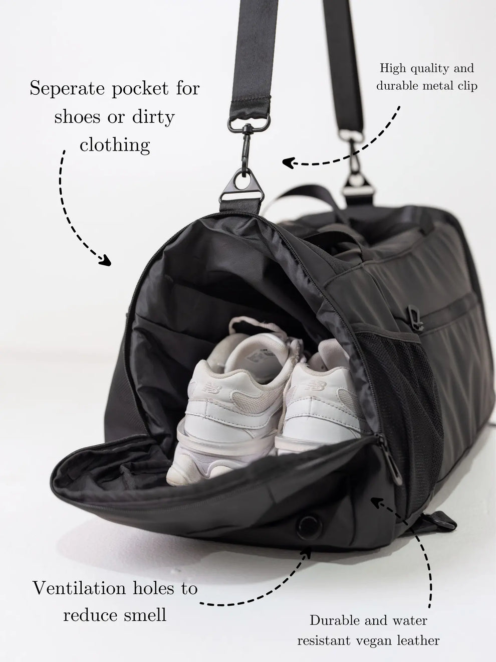 REGULAR 2-IN-1 DUFFLE BACKPACK BAG- BLACK – Train With Confidence