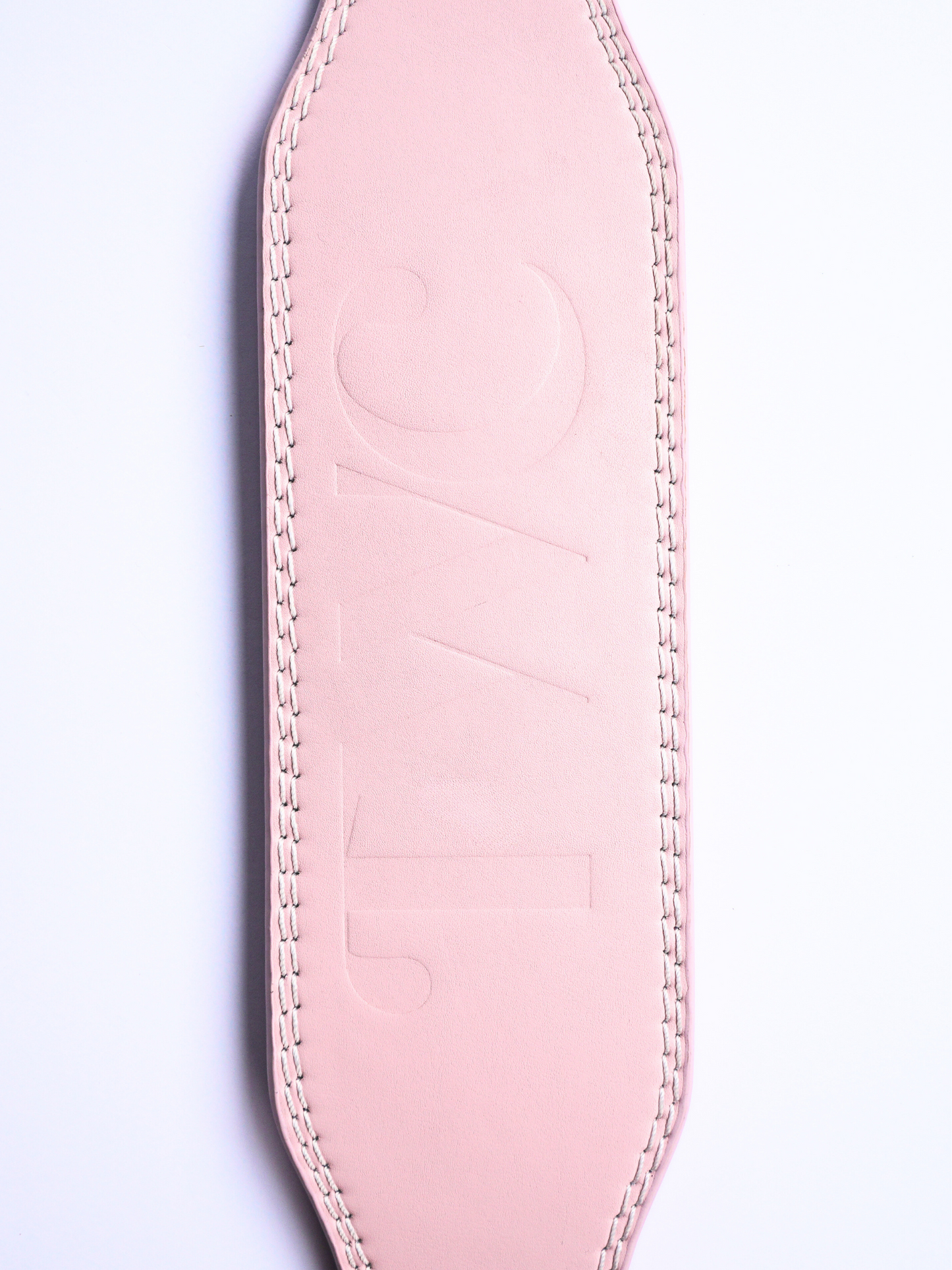 EMBOSSED WEIGHT LIFTING BELT- BABY PINK