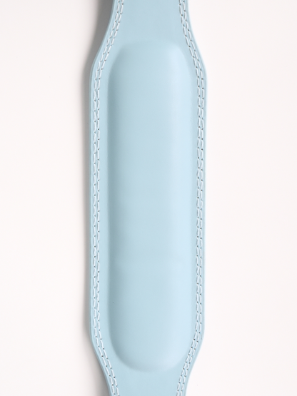 EMBOSSED WEIGHT LIFTING BELT- BABY BLUE