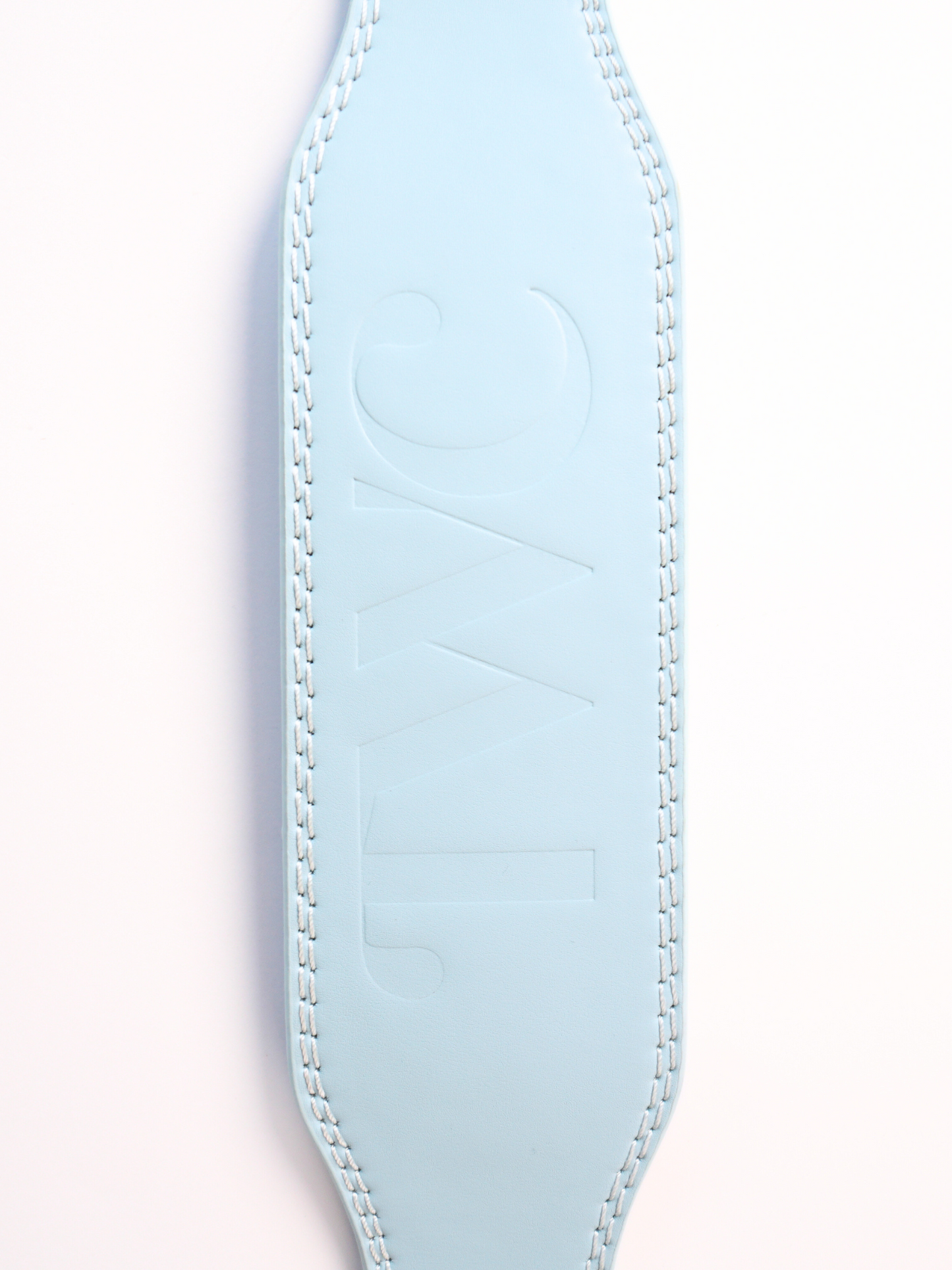 EMBOSSED WEIGHT LIFTING BELT- BABY BLUE