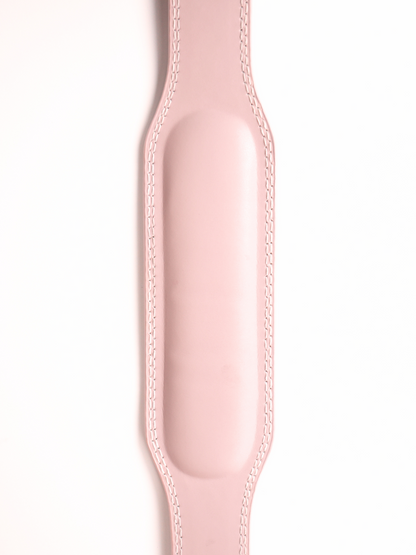 EMBOSSED WEIGHT LIFTING BELT- BABY PINK