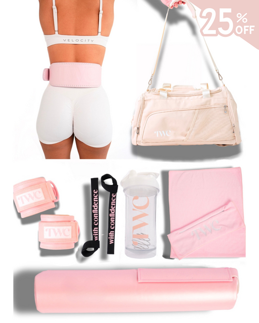 FULL ACCESSORIES BUNDLE + BAG - BABY PINK