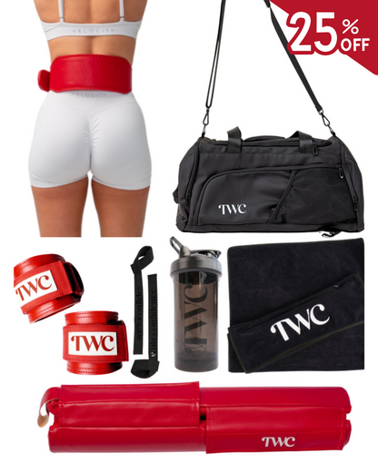 FULL ACCESSORIES BUNDLE + BAG- CHERRY RED