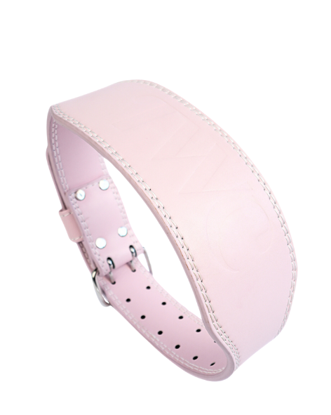 EMBOSSED WEIGHT LIFTING BELT- BABY PINK