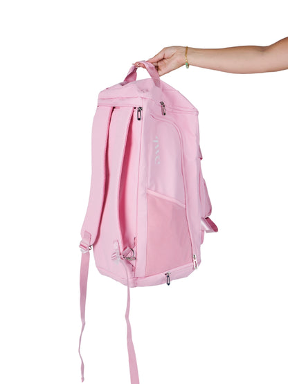 2-IN-1 DUFFLE BACKPACK- BABY PINK